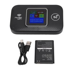 Mobile Router, 4G Mobile WLAN Hotspot Portable WLAN for On the Go Router SIM Card 300 Mbit/s High Speed to 10 WLAN Devices