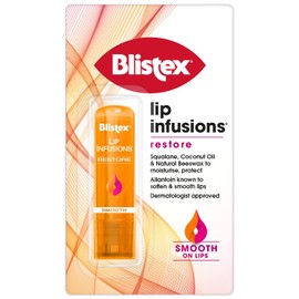 Blistex Lip Infusions Restore Lip Balm with Squalane, Coconut Oil & Natural Beeswax to Moisturise and Protect 3.7g