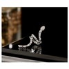 fdsmall Ear Cuff for Women Silver Snake Cuff Earrings With