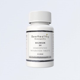 BeeHealthy Homeopathic Cell Salt, Selenium 3X Tablets. Remedy for Gentle Support for Cellular Health, Fatigue, and Vitality. Easy Dissolving Tablets. 100 Count