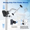 Generic Universal Portable Fish Finder Mount, 360Adjustable Rotatable Transducer Bracket
