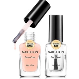Capa Base, Esmalte De Uñas Transparente Con Relleno De Crestas En Tono Melocotón Nude, Enriquecido Con Calcio Ve, Secado Rápido, Sin Gel, Sin Luz Uv, Uñas Duraderas. Regalo Para Mujeres.
