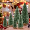 Fuyuleyo 6Pcs Mini Christmas Tree Bottle Brush Trees, Miniature Snow