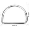 SUNGOOYUE 2Pcs Diving D Rings Bent, Diving Stainless Steel D-Ring