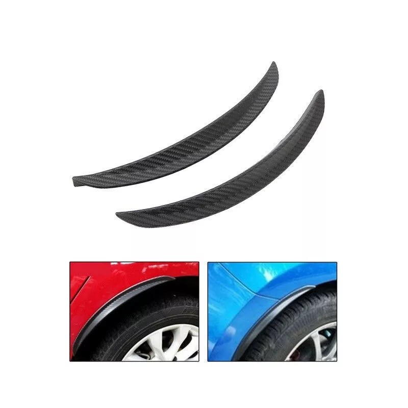 SDeelCase 2 Pcs 13" Carbon Texture Diffuser Fender Flares Lip