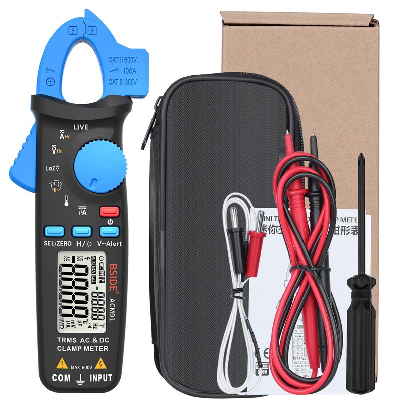 Bside ACM91 1mA Clamp Meter DC/AC Current True RMS Auto-Ranging