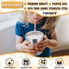 HaWare Vasos aislados de acero inoxidable de 6 onzas, 4