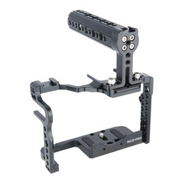 NICEYRIG GH5s GH5 Camera Cage Kit with Camera Cheese Top Handle Cold Shoe Mount NATO Rail for DSLR Panasonic Lumix GH5/ GH5s