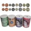 Money Tin - (Small 10.2 to 15cm) Pound Notes Design