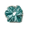 Violet and Brooks Embellished Scrunchie - Teal
