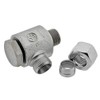 Angle Swivel Fitting 15 L M 18 x 1.5 Galvanised