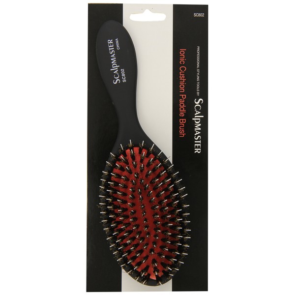 Scalpmaster Ionic Porcupine Boar Bristle Cushion Hair Brush