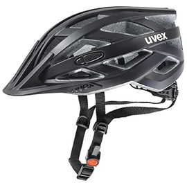 uvex i-vo cc Lightweight All-Round Helmet for Men and Women, Individual Size Adjustment, Expandable with LED Light, Black Matt, 52–57 cm