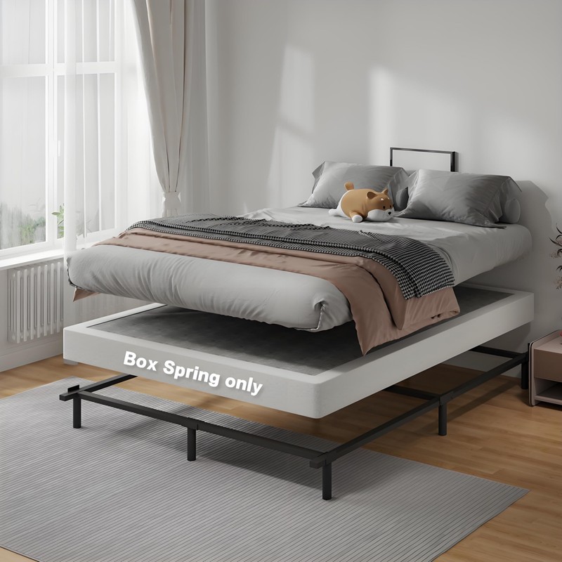 Snaye Queen Box Spring Bed Base 5 Inch, 3000lbs Heavy