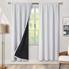 BGment Thermal Insulated 100% Blackout Curtains for Bedroom with Black