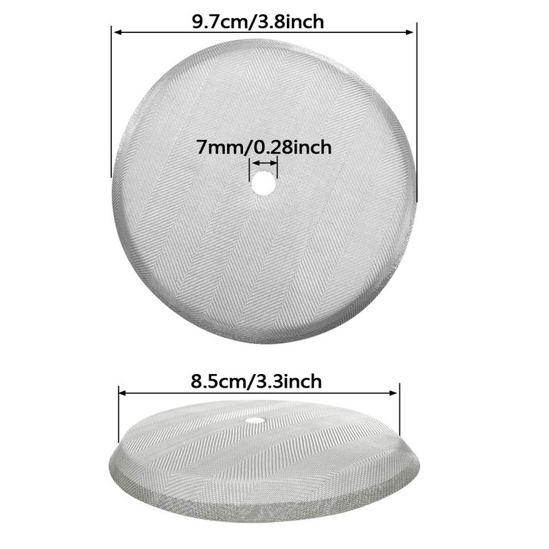 ACKLLR 6 Pack French Press Replacement Filter Screen,4 Inch, Reusable