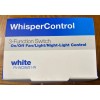 WHISPER CONTROL 3-FUNCTION SWITCH ON/OFF, FAN/LIGHT/, NIGHT LIGHT CONTROL 120V.