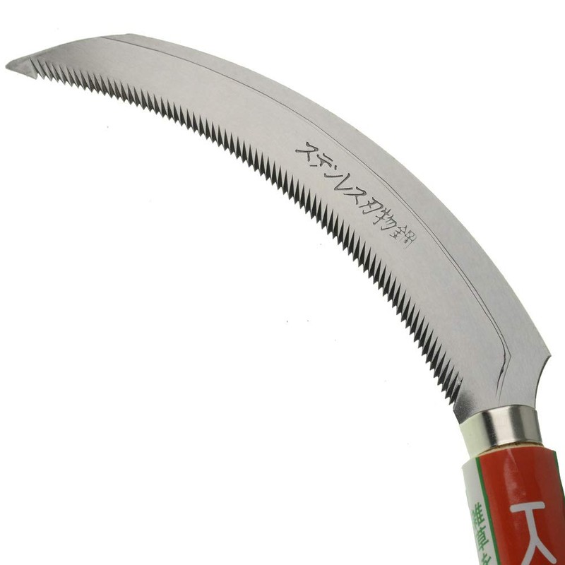 KEYI EYI Grass Sickle,Saw Tooth Sickle, Hand held Sickle Tool,Harvest