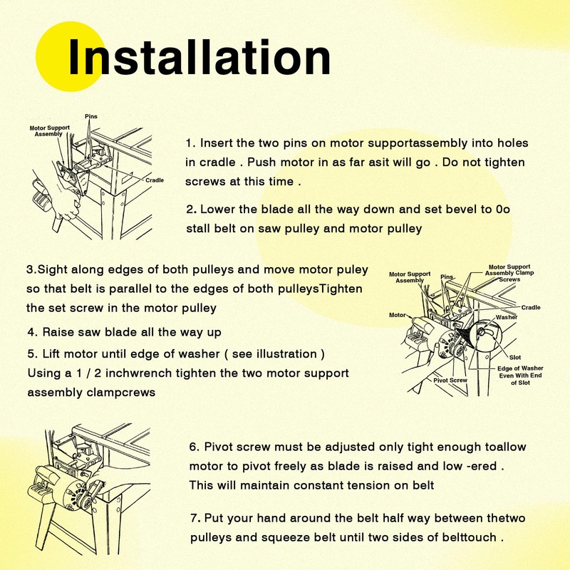 Drive Table Saw Replacement V-Belt Compatible with Sears Craftsman 10"