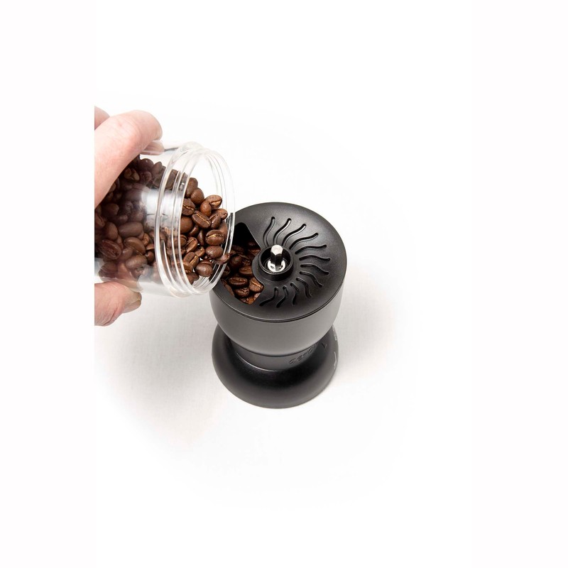 Aerolatte Precision Burr Coffee Grinder, Glass with Ceramic Mechanism, 1-Cup
