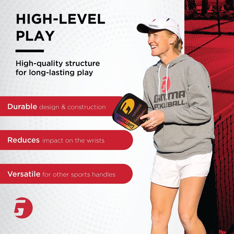 GAMMA Sports Supreme Overgrip for Tennis, Pickleball, Squash, Badminton, and