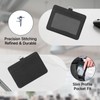 PU Leather Retractable Badge Holder with Clear ID Window &