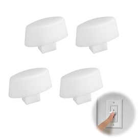4 Pcs Dimmer Replacement Knob, Dimmer Switch Knob Replacement(White)