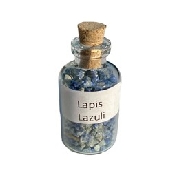 Lapis Lazuli Crystal Mini Gemstone Bottles, Many Different Crystals available! (Lapis Lazuli)