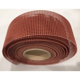 Raven R1223 Non-Clog Open Mesh Waterproof Sand Cloth for Cleaning Copper Pipes and Fittings, 180 Grit, 1.5 in. x 5 yd, orange