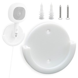 Terixe Wall Mount for Nanit, Wall Mount Bracket Compatible with Nanit Flex Multi-Stand - Round, White, Easily Fixes The Monitor to The Wall