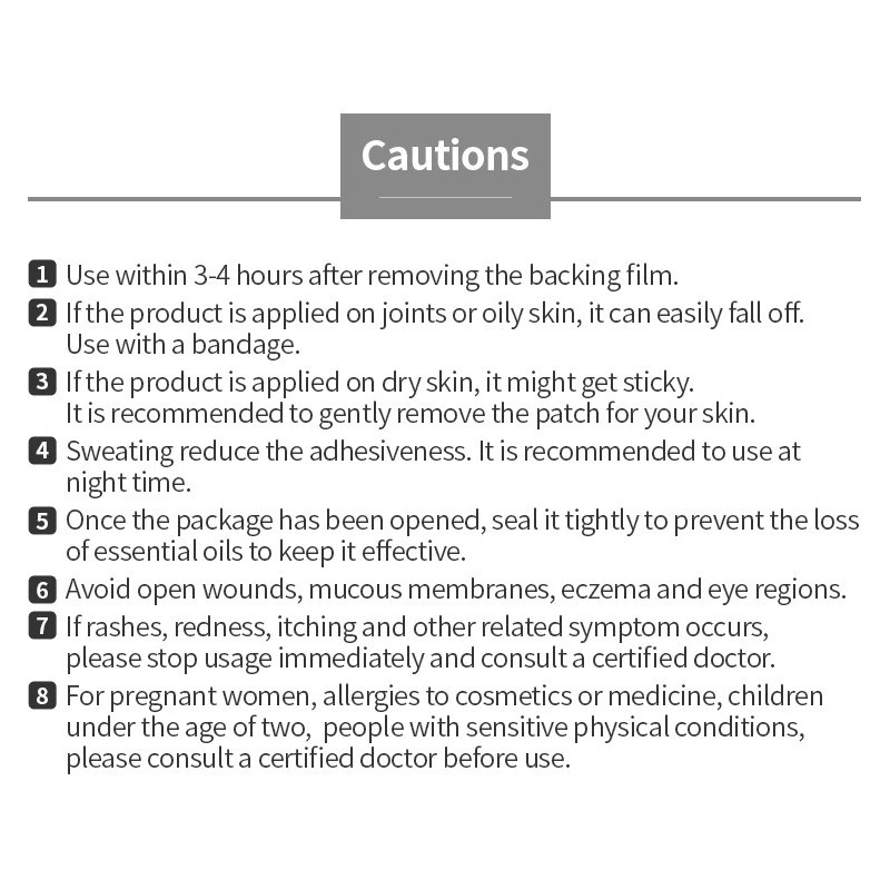 Atomy Ethereal Oil Patch With Natural Herbal Essential Oil NON-MEDICINAL