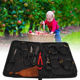 Bonsai Tools Set Bonsai Tool Combo Bonsai Tweezers Set Carbon Steel Leaf Cutter Pruning Shears Rake Hardware Kit Garden Supply for Gardening Cultivation