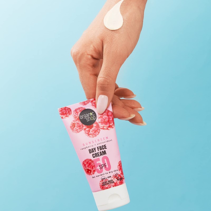 Organic Shop Sunscreen Day Face Cream 50 SPF Normal to