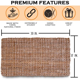 Jute Doormat 30x17 Inch, Braided Doormat, Jute Outdoor Mat, Natural Jute Rug, Jute Door Mat Outdoor, Small Jute Rug, Jute Mat, Door Mat Jute, Jute Entry Rug, Burlap Rug Braided Door Mat Door Mat Woven