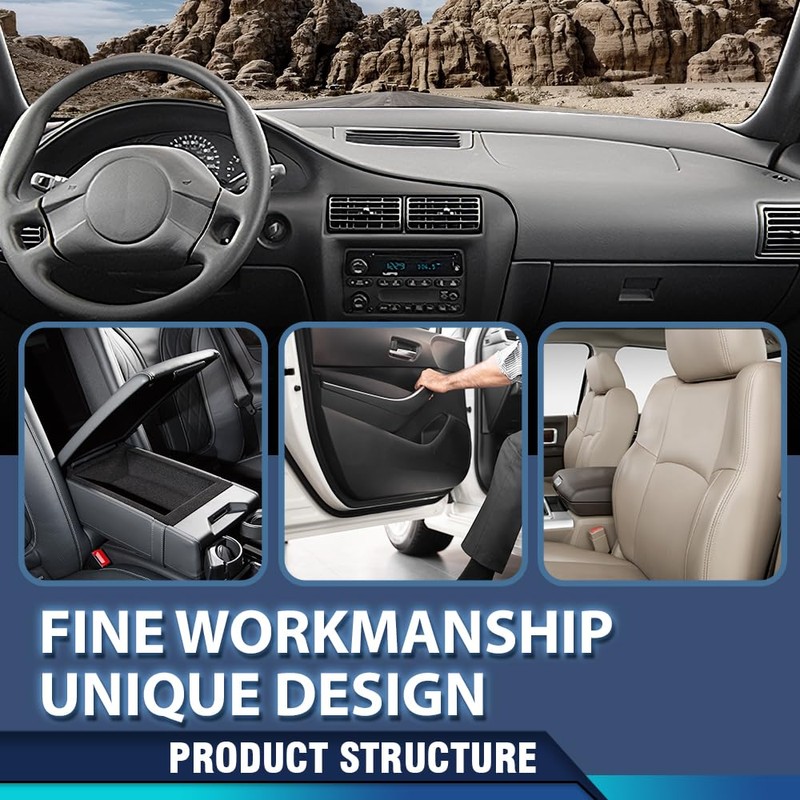 PIT66 TPE Dash Cover, Instrument Panel Cover Dashboard, Compatible with