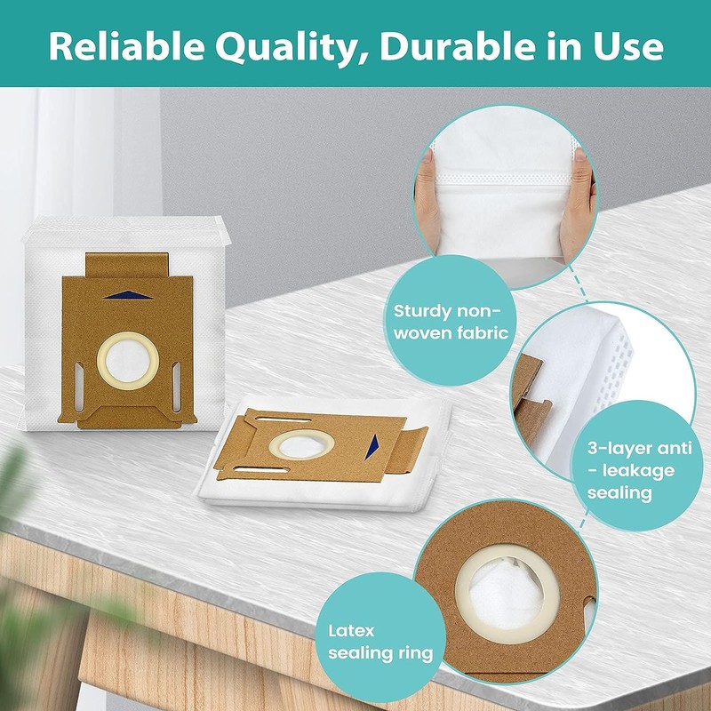 KGC 10pcs N8+ Dust Bin Replacement Eco Paper Pack for