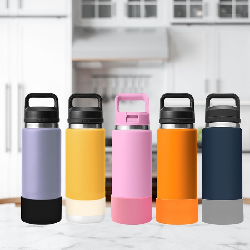 UWSTE 2Pcs Silicone Boot for YETI Rambler 26oz Bottle, Anti-Slip