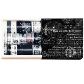 Skyzone Washi Tape Set of 20 Rolls, Vintage Decorating Masking Tape, Washi Tape for Scrapbooking, DIY Crafts, Gift Wrap, Holiday Party Decoration