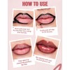 Erinde Delineador de Labios Peel off, Pintalabios Mate Resistente al