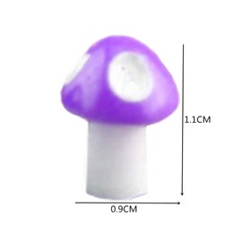 NA 10 Pcs Mini Mushroom Miniature Figurines Miniature Mushroom Fairy Garden Decoration Fairy Garden Micro Landscape for Crafts Ornament Accessories