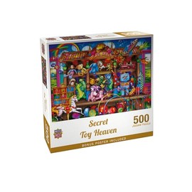 Masterpieces 500 Piece Jigsaw Puzzle for Adults and Families - Secret Toy Heaven - 19.25"x26.63"