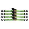 Grip 4 Piece 1-Inch x 15-Foot Ratchet Tie Down Set