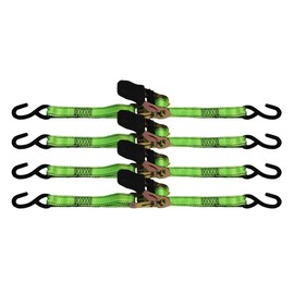 Grip 4 Piece 1-Inch x 15-Foot Ratchet Tie Down Set