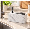Kitchen Soap Dispenser with Sponge Holder for Sink Organization –