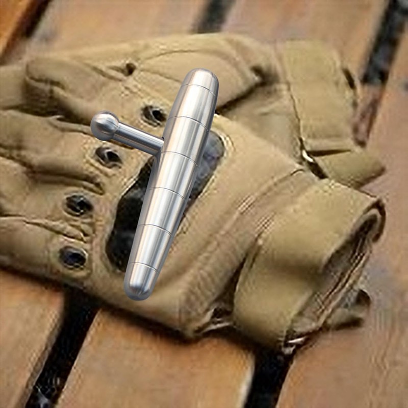 Frog Flag EDC Knuckle Keychain for Self-Defense, Crime Prevention, Escape,