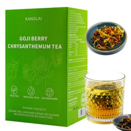 Goji Berry Chrysanthemum Tea Wolfberry Dandelion Tea Bags 8 Kinds Of Raw Material Formulas Cassia Seed Wolfberry Dandelion Mulberry Leaf Orange Peel Chrysanthemum Gold And Silver Gardenia (10g*15 Packs)