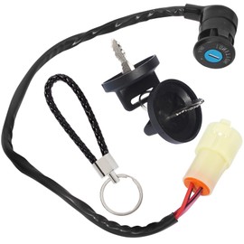 LIYYDS Ignition Key Switch Compatible with FourTrax Foreman 400 TRX400FW 4x4 35100-HM7-003 1995 1996 1997 1998 1999 2000 2001 2002 2003 2004