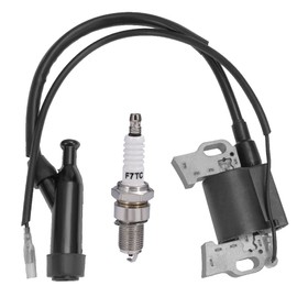 Vkinman Ignition Coil + Spark Plug Replacement for Champion Power 196cc 6.5HP 3500 4000 Watt Gas Engine Generator