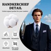 LHXzizizi White Pocket Square for Men Cotton Handkerchiefs for Mens