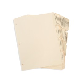 Blue Summit Estate Planning Dividers, Pre-Printed and Reinforced Index Tab Dividers, 12 Dividers, 1 Set